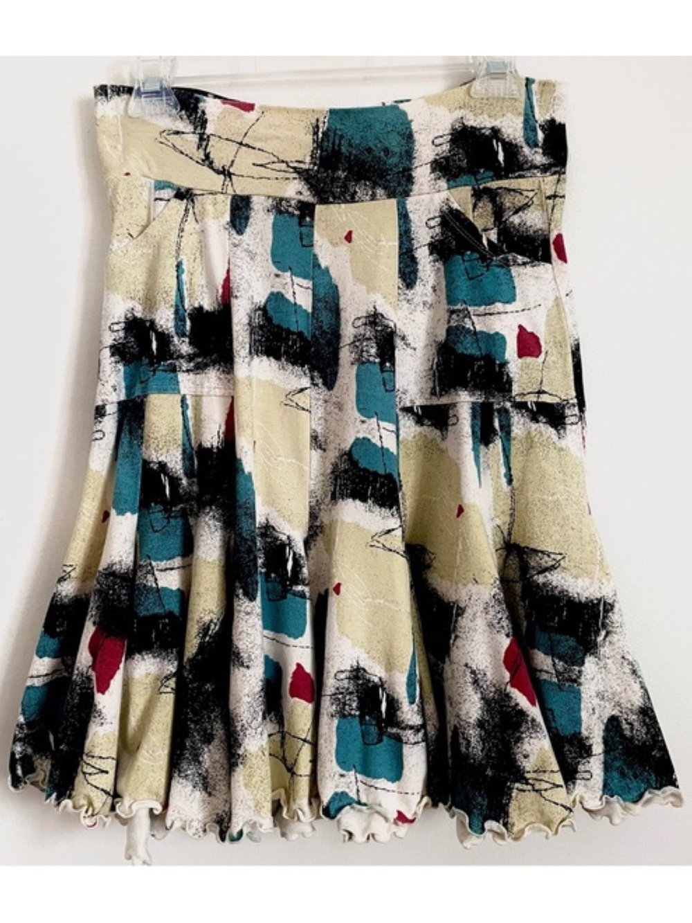 Effie's Heart 7 Year Mid-Century Paneled Fit And Flare Skirt Size M EUC